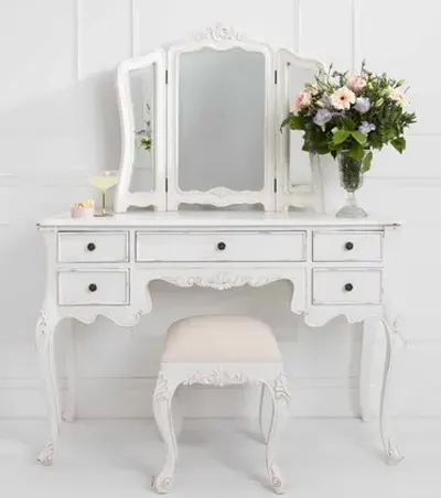 Classic Five Drawer Dressing Table
