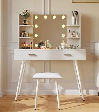 Furniouse Vanity Desk with Touch Switch