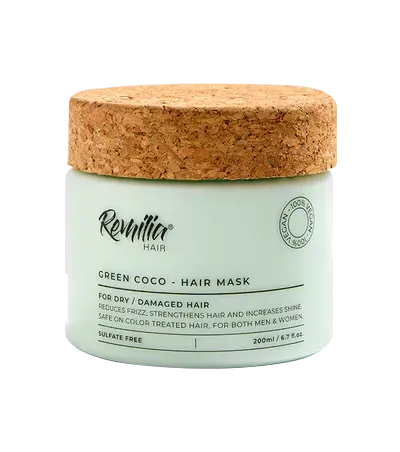 green coco hair mask