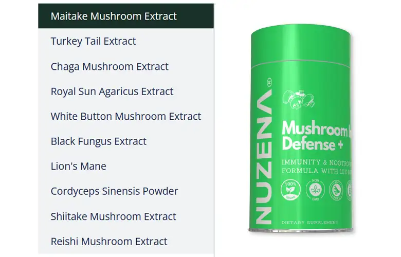 Nuzena's Mushroom Immunity Defense