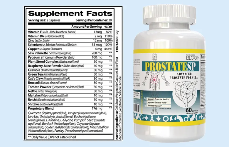 Prostate SP supplement-facts
