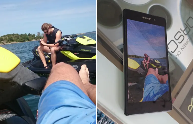 xperia z2 before fell into the sea